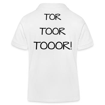 TOR TOOR TOOOR! Fußball Fan Meisterschaft Spiel - Kinder Organic Poloshirt Mini Sprinter von Stanley/Stella - Weiß - Hinten