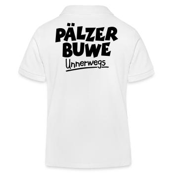 Pälzer Buwe Unnerwegs - Pfälzer Männer auf Tour - Kinder Organic Poloshirt Mini Sprinter von Stanley/Stella - Weiß - Hinten