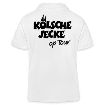 Kölsche Jecke op Tour Köln mit Kölner Dom - Kinder Organic Poloshirt Mini Sprinter von Stanley/Stella - Weiß - Hinten
