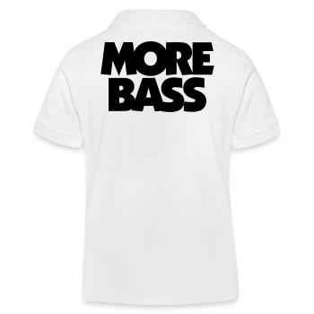 More Bass Bassist Bassisten - Kinder Organic Poloshirt Mini Sprinter von Stanley/Stella - Weiß - Hinten