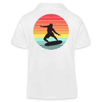 surf, surfer, surfeur - Polo enfant bio Stanley/Stella - blanc - Dos