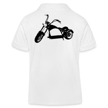 E-Chopper - Kinder Organic Poloshirt Mini Sprinter von Stanley/Stella - Weiß - Hinten