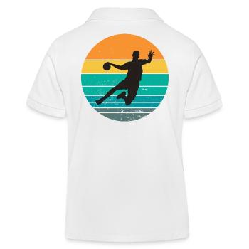 handball, fan de handball, jouer au handball - Polo enfant bio Stanley/Stella - blanc - Dos