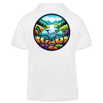 Aventure colorée sur gravier - Polo enfant bio Stanley/Stella - blanc - Dos