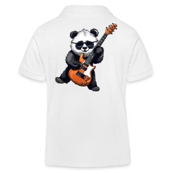 guitare, guitariste, jouer de la guitare - Polo enfant bio Stanley/Stella - blanc - Dos