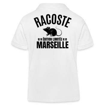 Marseille, je suis Marseillais, Marseille humour - Polo enfant bio Stanley/Stella - blanc - Dos