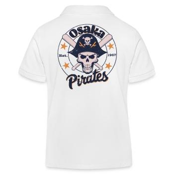 Équipe de baseball des Pirates d’Osaka - Polo enfant bio Stanley/Stella - blanc - Dos