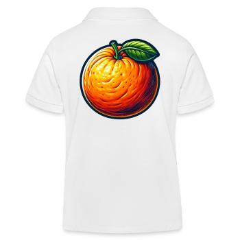 Orange Illustrée Colorée - Polo enfant bio Stanley/Stella - blanc - Dos