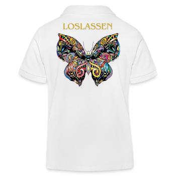 papillon magique LÂCHER PRISE - Polo enfant bio Stanley/Stella - blanc - Dos