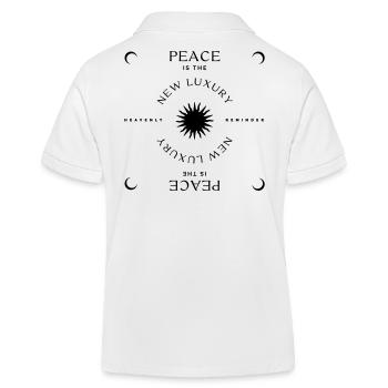 Peace is the new Luxury - Kinder Organic Poloshirt Mini Sprinter von Stanley/Stella - Weiß - Hinten
