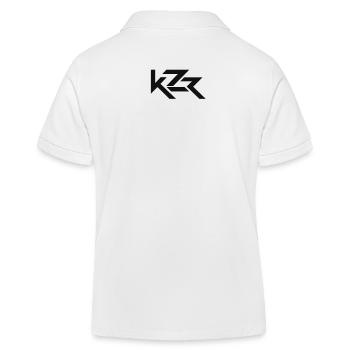 Geometric KZ Monogram - Kids Organic Polo Shirt by Stanley/Stella - white - Back