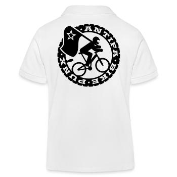 Antifa vélo Punks - Polo enfant bio Stanley/Stella - blanc - Dos