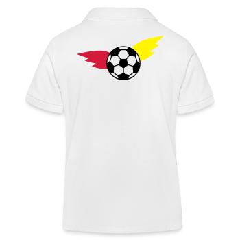 Championnat de ballon de football - Polo enfant bio Stanley/Stella - blanc - Dos
