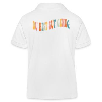 Rétro années 70 groovy You’re Good Enough Hippie Boho - Polo enfant bio Stanley/Stella - blanc - Dos