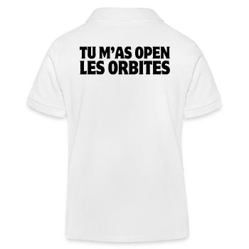 ouvrir les yeux, dire la vérité - Polo enfant bio Stanley/Stella - blanc - Dos