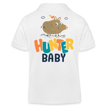 Baby Hunter Geburt Baby Hunter - Kinder Organic Poloshirt Mini Sprinter von Stanley/Stella - Weiß - Hinten