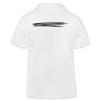 Linien schwungvoll | Vectorgraphic = Change Colors - Kinder Organic Poloshirt Mini Sprinter von Stanley/Stella - Weiß - Hinten