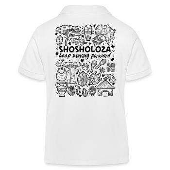 Shosholoza – Toujours en avant - Polo enfant bio Stanley/Stella - blanc - Dos