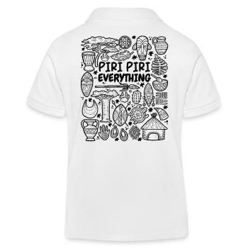 Piri Piri Everything – Spiciness from Africa - Kids Organic Polo Shirt by Stanley/Stella - white - Back