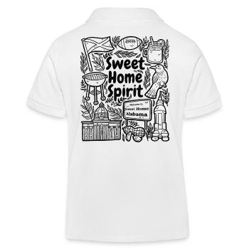 Sweet Home Spirit – Alabama Pride - Polo enfant bio Stanley/Stella - blanc - Dos