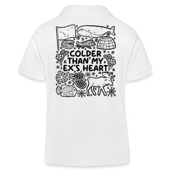 Kälter als das Herz meines Ex - Kinder Organic Poloshirt Mini Sprinter von Stanley/Stella - Weiß - Hinten