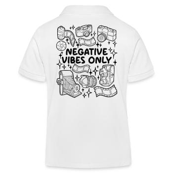 Negative Vibes Only - Photographie analogique - Polo enfant bio Stanley/Stella - blanc - Dos