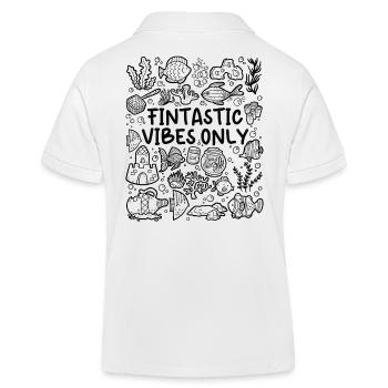 Fintastic Vibes Only – Aquarium - Polo enfant bio Stanley/Stella - blanc - Dos