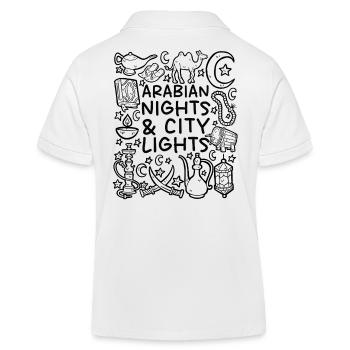 Arabian Nights, City Lights – Orientalischer Flair - Kinder Organic Poloshirt Mini Sprinter von Stanley/Stella - Weiß - Hinten