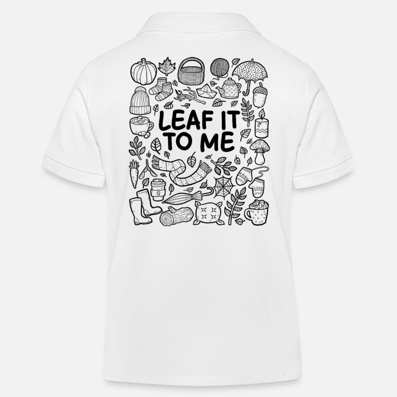 Überlass das mal mir – Herbst-Wortspiel - Kinder Organic Poloshirt Mini Sprinter von Stanley/Stella - Weiß