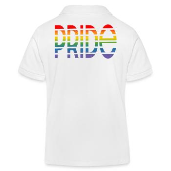 lgbtqi Pride cutOut LGBT lgbtqi queer - Polo enfant bio Stanley/Stella - blanc - Dos