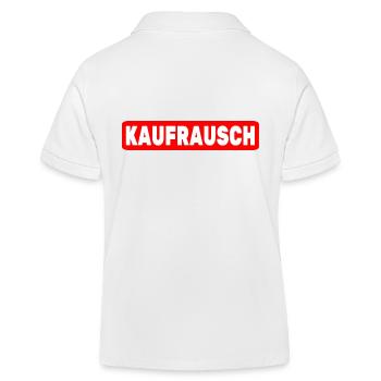 Kaufrausch EInkaufen Kaufsucht Kaufen Konsum - Kinder Organic Poloshirt Mini Sprinter von Stanley/Stella - Weiß - Hinten