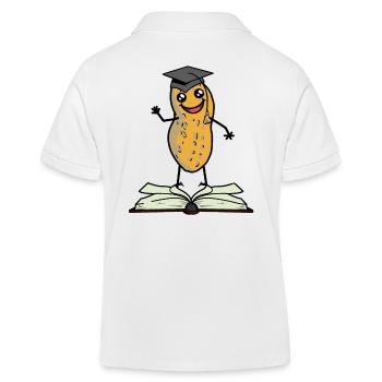 Peanut Scholar étudiant apprentissage étudier lycée - Polo enfant bio Stanley/Stella - blanc - Dos