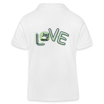 love - Kinder Organic Poloshirt Mini Sprinter von Stanley/Stella - Weiß - Hinten