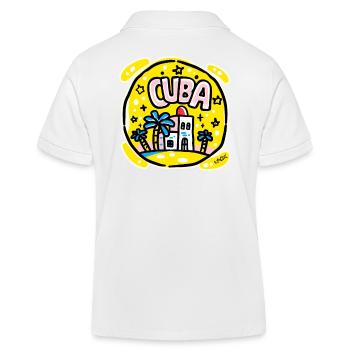 Cuba mignon - Polo enfant bio Stanley/Stella - blanc - Dos