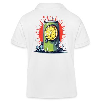 Erfrischende Dose Limonaden-Soda für den Sommer - Kinder Organic Poloshirt Mini Sprinter von Stanley/Stella - Weiß - Hinten