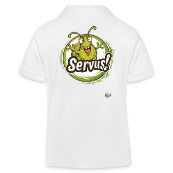 Escargot avec des bras agités : Servus ! - Polo enfant bio Stanley/Stella - blanc - Dos