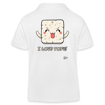 J’aime le tofu - Un must pour les fans de tofu - Polo enfant bio Stanley/Stella - blanc - Dos