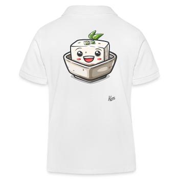 Kawaii Happy Tofu - Polo enfant bio Stanley/Stella - blanc - Dos
