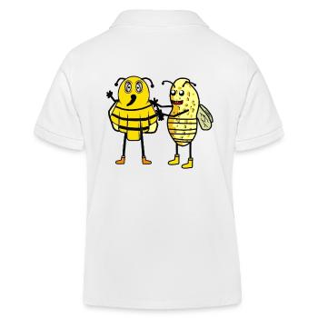 Insecte Insectes Enfants Enfant Abeille Abeilles - Polo enfant bio Stanley/Stella - blanc - Dos