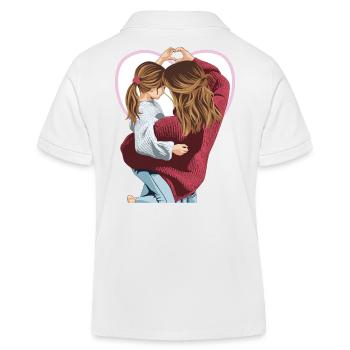 Un seul cœur - Polo enfant bio Stanley/Stella - blanc - Dos