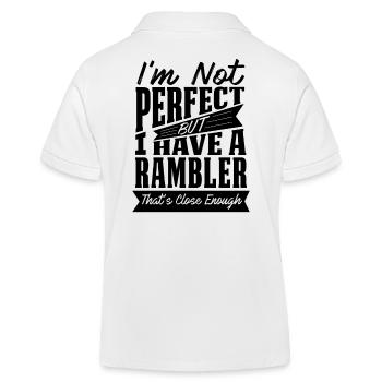 PERFEKT MIT RAMBLER CAR - Kinder Organic Poloshirt Mini Sprinter von Stanley/Stella - Weiß - Hinten
