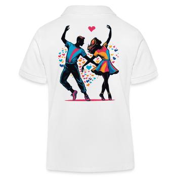 ich liebe Tanzen - Kinder Organic Poloshirt Mini Sprinter von Stanley/Stella - Weiß - Hinten