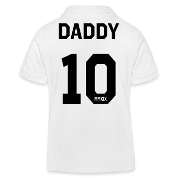 Daddy 2019 - Kids Organic Polo Shirt by Stanley/Stella - white - Back