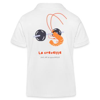 La crevette fait de la gonflette - Polo enfant bio Stanley/Stella - blanc - Dos