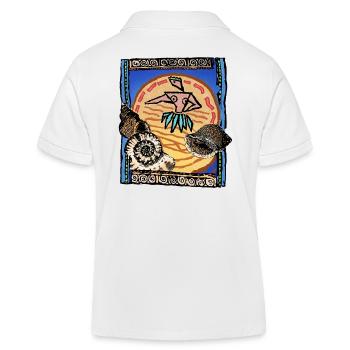 SHARKYS OLDHOUSE Surfeur Aloha Vintage - Polo enfant bio Stanley/Stella - blanc - Dos