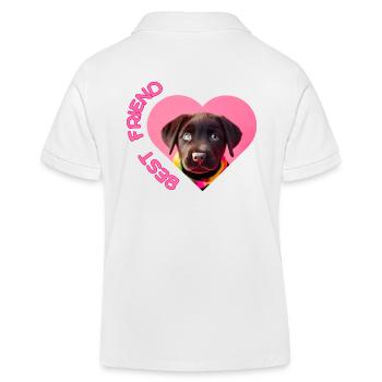 best friend - Kinder Organic Poloshirt Mini Sprinter von Stanley/Stella - Weiß - Hinten
