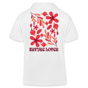 Nature Lover - Kids Organic Polo Shirt by Stanley/Stella - white - Back