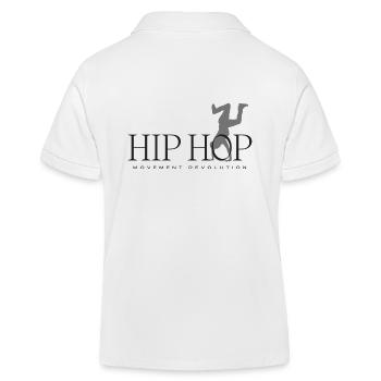 Hip Hop Dance - Kinder Organic Poloshirt Mini Sprinter von Stanley/Stella - Weiß - Hinten
