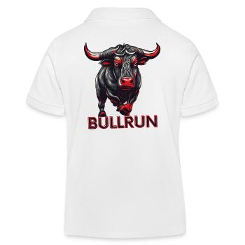 Marché boursier Bull Bull Run 2024/25 Crypto Trading - Polo enfant bio Stanley/Stella - blanc - Dos