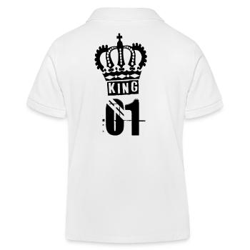 KING - Kids Organic Polo Shirt by Stanley/Stella - white - Back